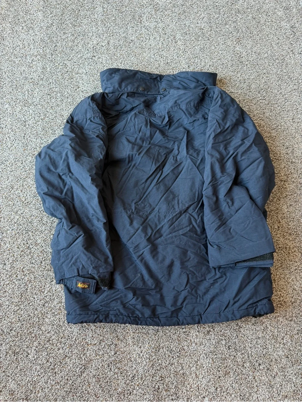 Vintage REI Men's Small Navy Blue Multi Pocket Outdoor Field Hiking Jacket